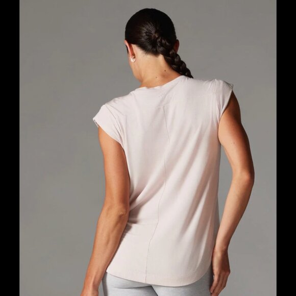 NWT Tavi Cap Sleeve Muscle Tee, L, Soft Blush - Picture 2 of 5